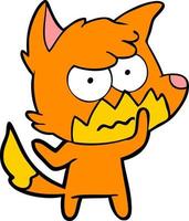 Vector fox character in cartoon style