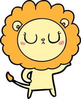 Vector lion character in cartoon style