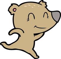 Vector bear character in cartoon style