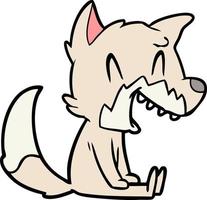 Vector fox character in cartoon style