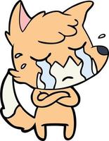 Vector fox character in cartoon style