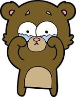 Vector bear character in cartoon style