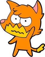 Vector fox character in cartoon style