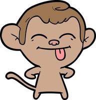 Vector monkey character in cartoon style