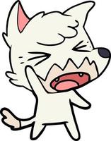 Vector fox character in cartoon style
