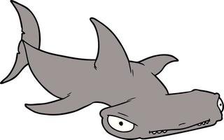 cartoon hammerhead shark vector