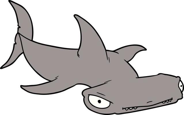 cartoon hammerhead shark