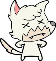 Vector fox character in cartoon style