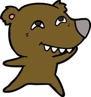 doodle character cartoon bear vector