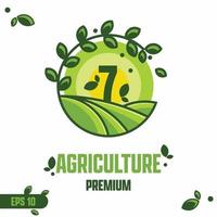 Numeric 7 Agriculture Logo vector