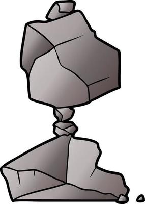 Cartoon stack of rocks