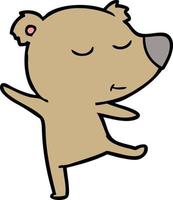 Cartoon cute bear vector