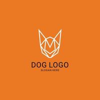 vector de diseño de icono de logotipo de perro