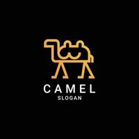 Camel logo design icon template vector