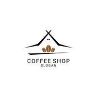 Coffe shop logo design icon template vector