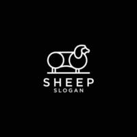 Sheep logo design icon template vector