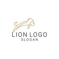 vector de diseño de icono de logotipo de león