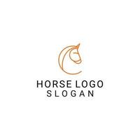 vector de diseño de icono de logotipo de caballo