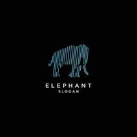 plantilla de icono de diseño de logotipo de elefante vector