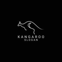 kangaroo logo design icon template vector