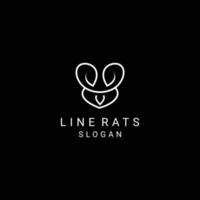 Rats logo design icon template vector