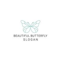 Butterfly logo icon design vector