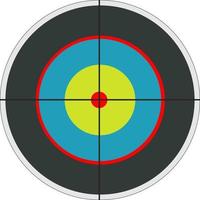 Dart center, illustration, vector on white background