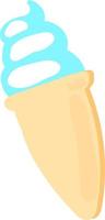 Flat ice cream, illustration, vector on white background.