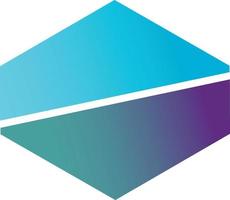 Abstract hexagon line logo illustration in trendy and minimal style vector