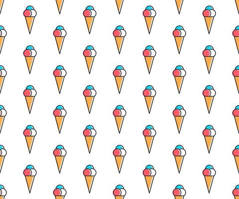 Vector line art summer seamless beach pattern. Seamless fabric or wrapping paper design.