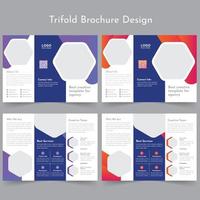 Corporate Trifold Brochure vector