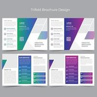 Corporate Trifold Brochure vector