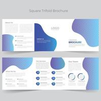 Squire Tri-Fold Brochure Template vector