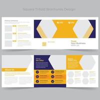 Squire Tri-Fold Brochure Template vector