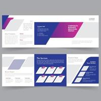 Squire Tri-Fold Brochure Template vector