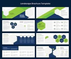 Landscape Brochure Template vector