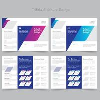 Corporate Trifold Brochure vector