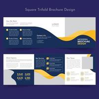 Squire Tri-Fold Brochure Template vector