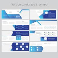 Landscape Brochure Template vector