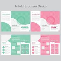 Corporate Trifold Brochure vector