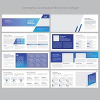 Landscape Brochure Template vector