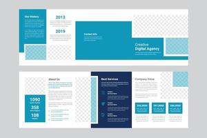 Squire Tri-Fold Brochure Template vector