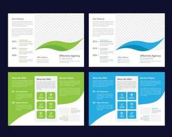 plantilla de folleto tríptico vector