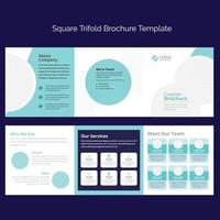 Squire Tri-Fold Brochure Template vector