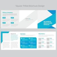 Squire Tri-Fold Brochure Template vector