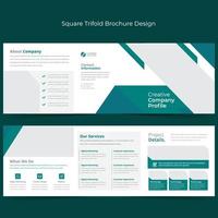 Squire Tri-Fold Brochure Template vector