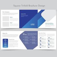 Squire Tri-Fold Brochure Template vector