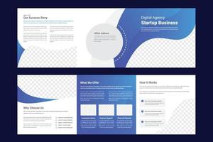 Squire Tri-Fold Brochure Template vector