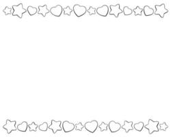 marco sencillo. elemento de diseño para tarjeta de felicitación. ilustración vectorial aislado sobre fondo blanco. vector
