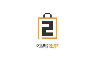 Z logo ONLINESHOP for branding company. BAG template vector illustration for your brand.